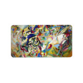 Zusammensetzung VII, 1913, eingereicht von Wassily Adressaufkleber (Vorne)