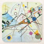 Zusammensetzung VIII durch Wassily Kandinsky Rechteckiger Pappuntersetzer (Vorderseite)
