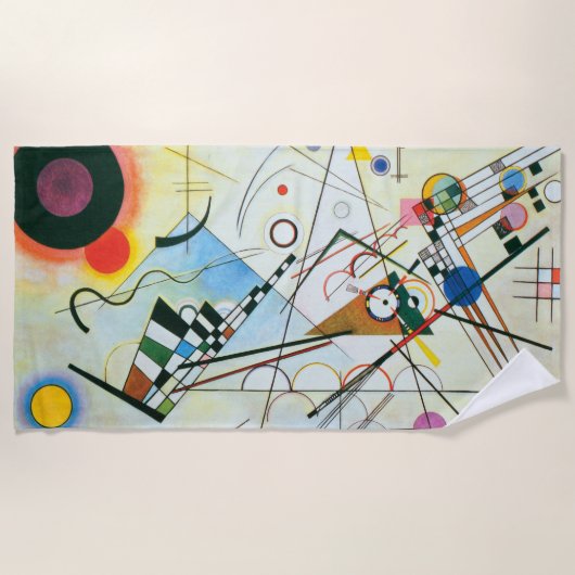 Zusammensetzung VIII durch Wassily Kandinsky Strandtuch (Vorderseite)