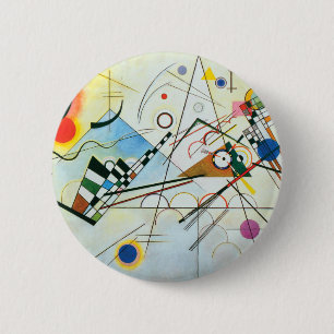 Zusammensetzung VIII von Wassily Kandinsky Button