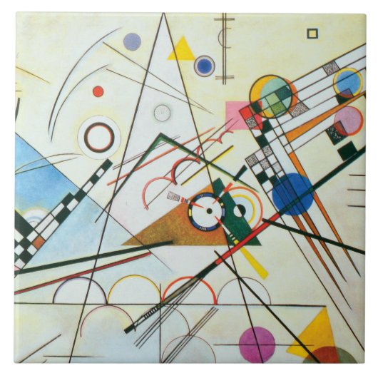 Zusammensetzung VIII von Wassily Kandinsky Keramik Fliese (Vorderseite)