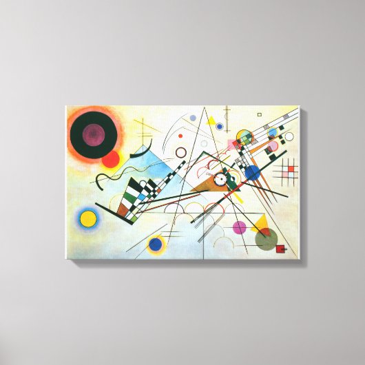 Zusammensetzung VIII von Wassily Kandinsky Leinwanddruck (Vorderseite)