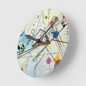 Zusammensetzung VIII von Wassily Kandinsky Runde Wanduhr (Winkel)