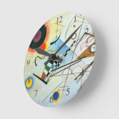 Zusammensetzung VIII von Wassily Kandinsky Runde Wanduhr (Winkel)