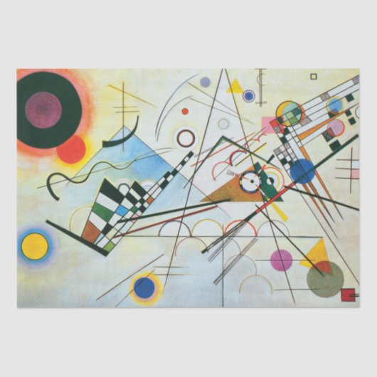 Zusammensetzung VIII von Wassily Kandinsky  Seidenpapier (Vorderseite)