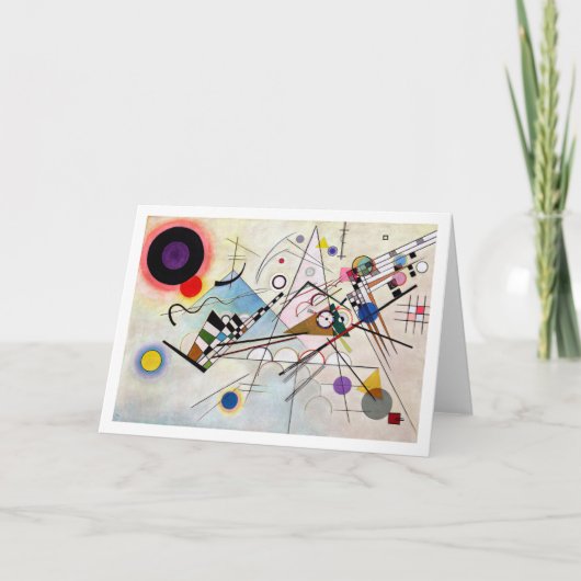 Zusammensetzung VIII, Wassily Kandinsky Karte (Vorderseite)