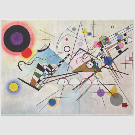 Zusammensetzung VIII, Wassily Kandinsky Seidenpapier (Vorderseite)
