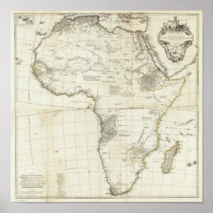 Zusammensetzung von Afrika Poster