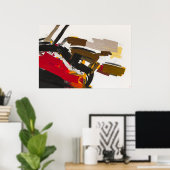 Zusammensetzung von Golfklubs - Leinwand Art Print Poster (Heimbüro)