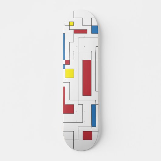 Zusammensetzung von Rotem, von Gelbem u. Blau Skateboard (Vorne)