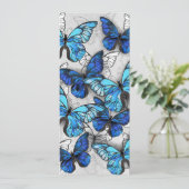 Zusammensetzung von White und Blue Butterflies Ankündigung (Stehend Vorderseite)