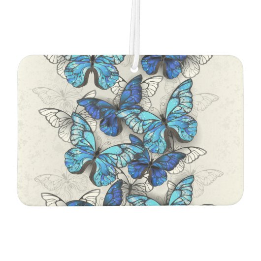 Zusammensetzung von White und Blue Butterflies Autolufterfrischer (Rückseite)