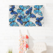 Zusammensetzung von White und Blue Butterflies Banner (Insitu)