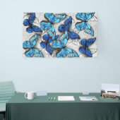 Zusammensetzung von White und Blue Butterflies Banner (Messeveranstaltung)