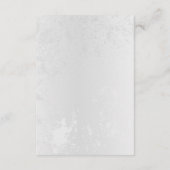 Zusammensetzung von White und Blue Butterflies Begleitkarte (Rückseite)