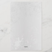 Zusammensetzung von White und Blue Butterflies Briefpapier (Rückseite)