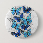 Zusammensetzung von White und Blue Butterflies Button (Vorderseite)