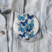 Zusammensetzung von White und Blue Butterflies Button (Beispiel)