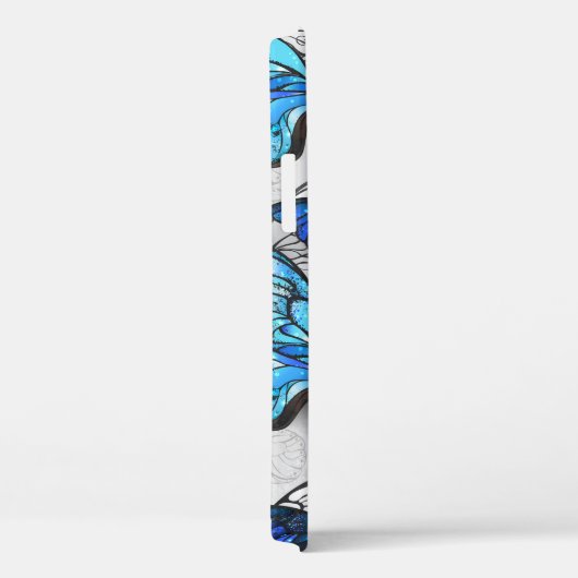 Zusammensetzung von White und Blue Butterflies Case-Mate iPhone Hülle (Rückseite / Rechts)