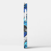 Zusammensetzung von White und Blue Butterflies Case-Mate iPhone Hülle (Rückseite / Links)