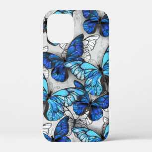 Zusammensetzung von White und Blue Butterflies Case-Mate iPhone Hülle