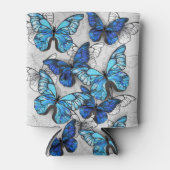 Zusammensetzung von White und Blue Butterflies Dosenkühler (Vorderseite)