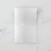 Zusammensetzung von White und Blue Butterflies Einladung (Innenseite)