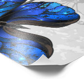 Zusammensetzung von White und Blue Butterflies Fotodruck (Ecke)
