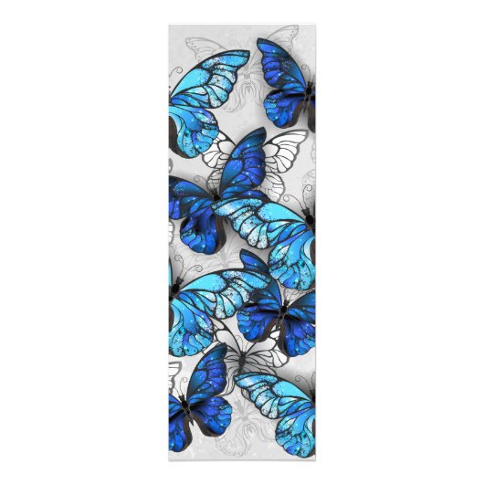 Zusammensetzung von White und Blue Butterflies Fotodruck (Vorne)
