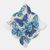 Zusammensetzung von White und Blue Butterflies Geschenkschachtel (Ungefaltet)