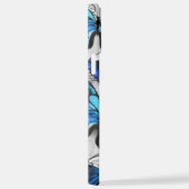 Zusammensetzung von White und Blue Butterflies iPhone Hülle (Rechte Seite)