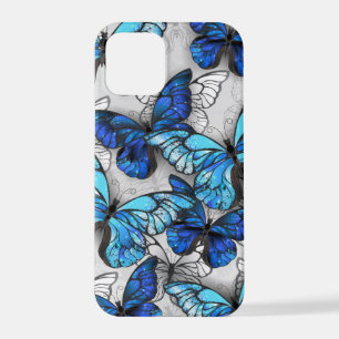 Zusammensetzung von White und Blue Butterflies iPhone 12 Pro Hülle
