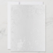 Zusammensetzung von White und Blue Butterflies Karte (Rückseite)