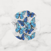 Zusammensetzung von White und Blue Butterflies Konfetti (Klein Vorderseite)