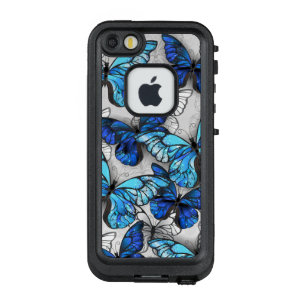 Zusammensetzung von White und Blue Butterflies LifeProof FRÄ’ iPhone SE/5/5s Hülle