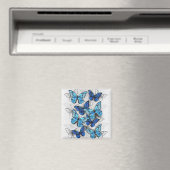 Zusammensetzung von White und Blue Butterflies Magnet (In Situ (Geschirrspüler))