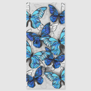 Zusammensetzung von White und Blue Butterflies Magnetkarte