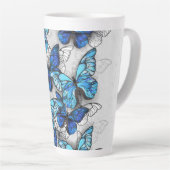 Zusammensetzung von White und Blue Butterflies Milchtasse (Rechte Ecke)