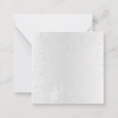 Zusammensetzung von White und Blue Butterflies Mitteilungskarte (Rückseite)