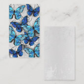 Zusammensetzung von White und Blue Butterflies Mitteilungskarte (Vorne/Hinten)