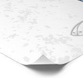 Zusammensetzung von White und Blue Butterflies Poster (Ecke)