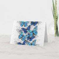 Zusammensetzung von White und Blue Butterflies