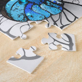 Zusammensetzung von White und Blue Butterflies Puzzle (Seite)