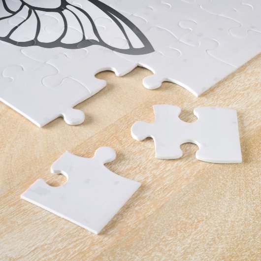 Zusammensetzung von White und Blue Butterflies Puzzle (Seite)