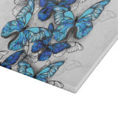 Zusammensetzung von White und Blue Butterflies Schneidebrett (Ecke)