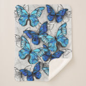 Zusammensetzung von White und Blue Butterflies Sherpadecke (Vorderseite)