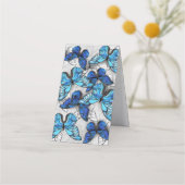 Zusammensetzung von White und Blue Butterflies Terminkarte (Vorderseite)