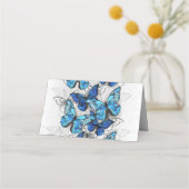 Zusammensetzung von White und Blue Butterflies Terminkarte (Rückseite)