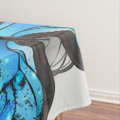 Zusammensetzung von White und Blue Butterflies Tischdecke (Beispiel)