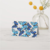 Zusammensetzung von White und Blue Butterflies Treuekarte (Rückseite)